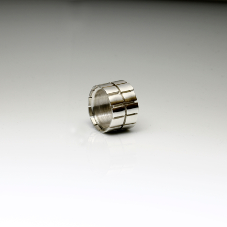 sterling silver ring for man white background